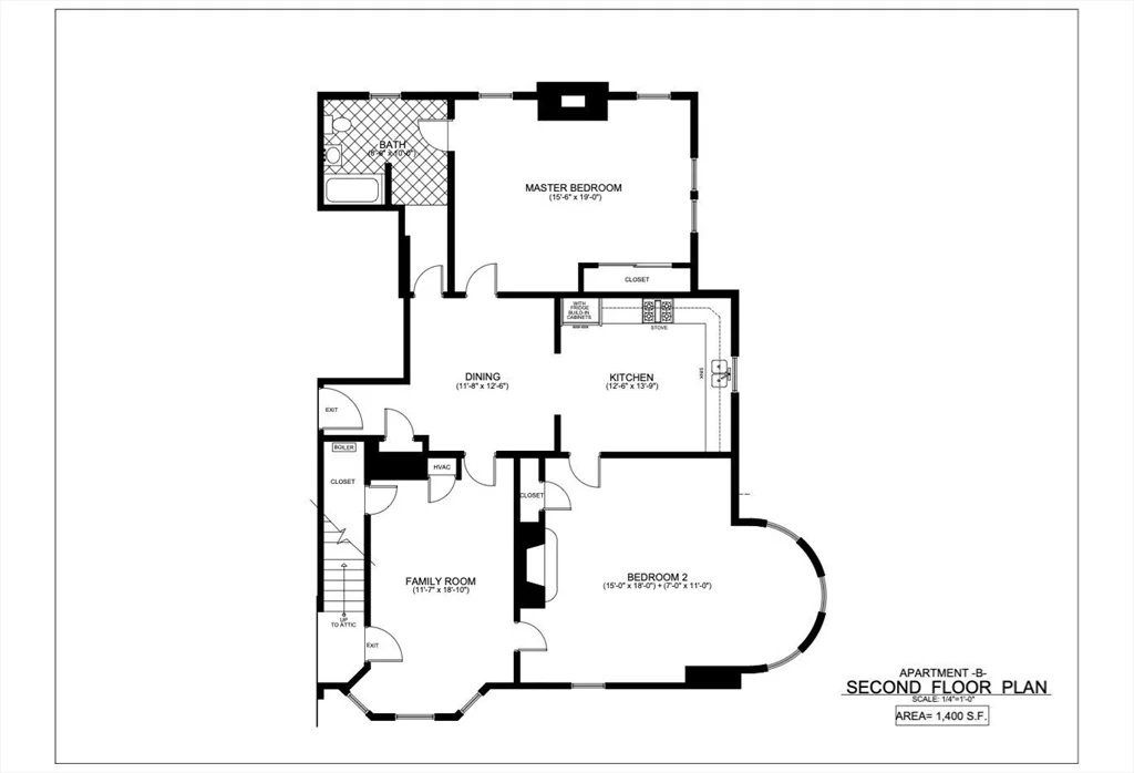 2 bed, 1 bath apartment for rent at 180 Jackson St Unit B, Lawrence — photo 8 of 8