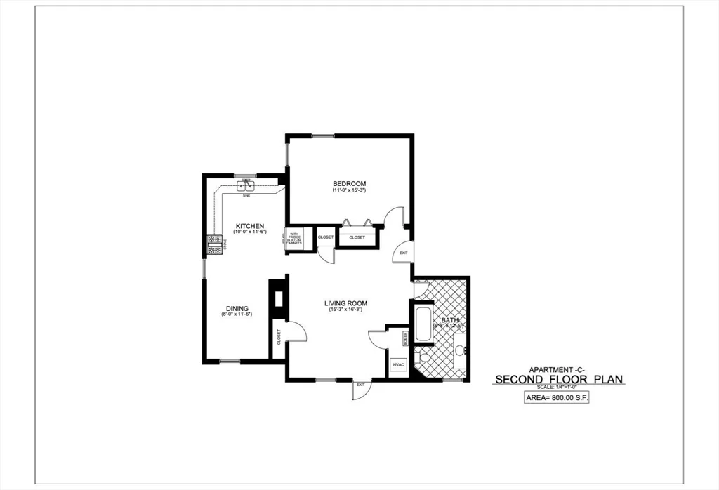 1 bed, 1 bath apartment for rent at 180 Jackson St Unit C, Lawrence — photo 6 of 6