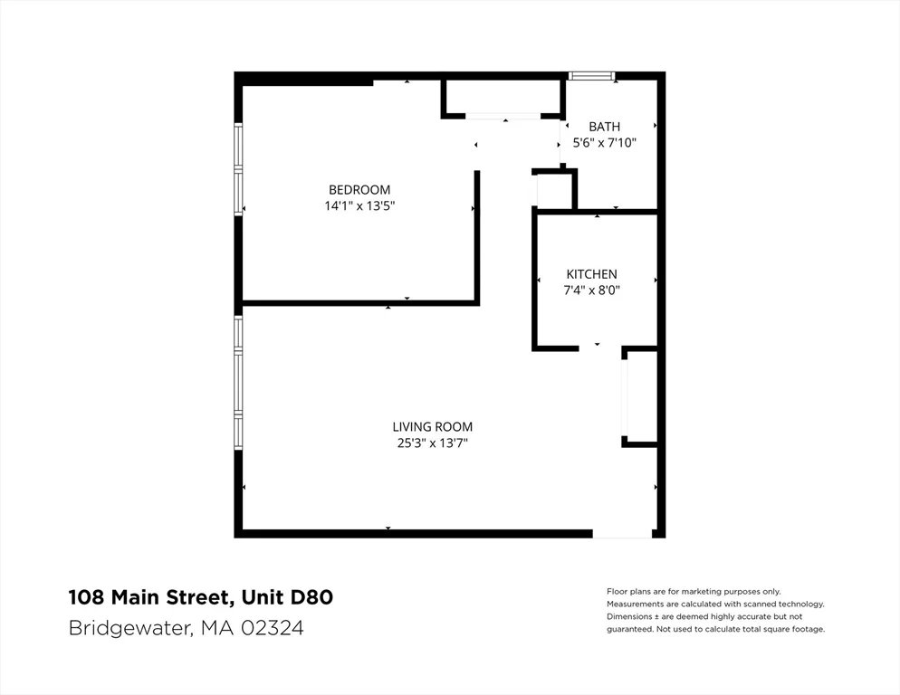 1 bed, 1 bath apartment for rent at 180 Main St Unit D80, Bridgewater — photo 20 of 20