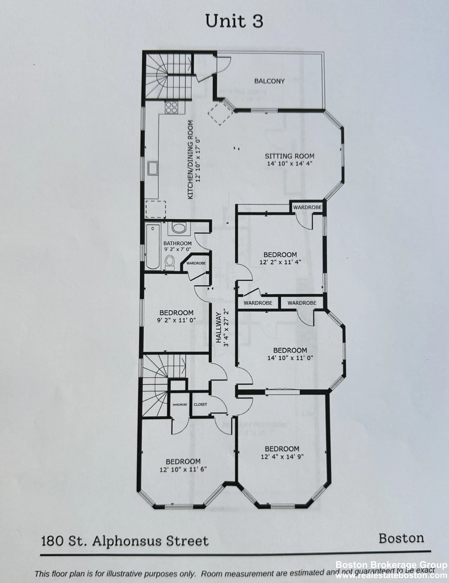 6 bed, 2 bath apartment for rent at 180 Saint Alphonsus St Unit 3, Mission Hill — photo 38 of 39