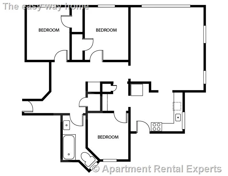 3 bed, 1 bath apartment for rent at 1800 Massachusetts Ave Unit 22, Porter Square — photo 5 of 6