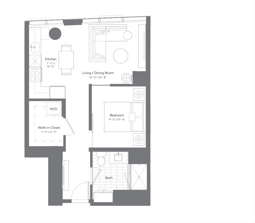 1 bed, 1 bath apartment for rent at 188 Brookline Ave Unit 24G, Fenway — photo 2 of 41