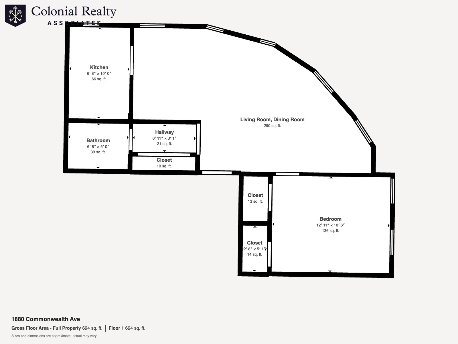 1 bed, 1 bath apartment for rent at 1880 Commonwealth Ave Unit 14, Brighton — photo 17 of 30