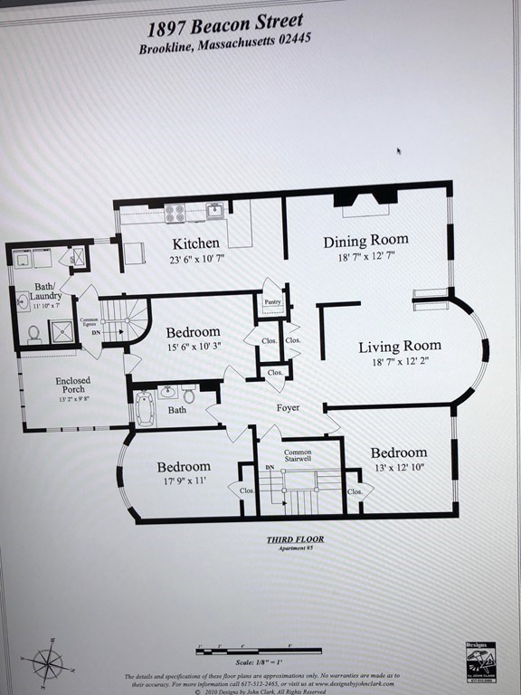 3 bed, 2 bath apartment for rent at 1897 Beacon St Unit 3, Brookline — photo 17 of 18