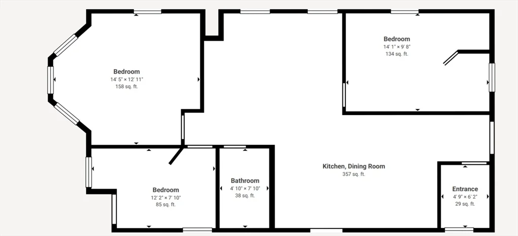 3 bed, 1 bath apartment for rent at 19 Kelley Sq Unit 3, Worcester — photo 8 of 10