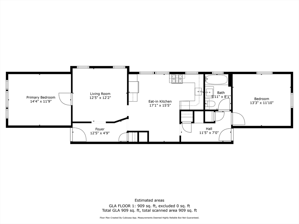 2 bed, 1 bath apartment for rent at 19 Thornton St Unit 2L, Revere — photo 7 of 7