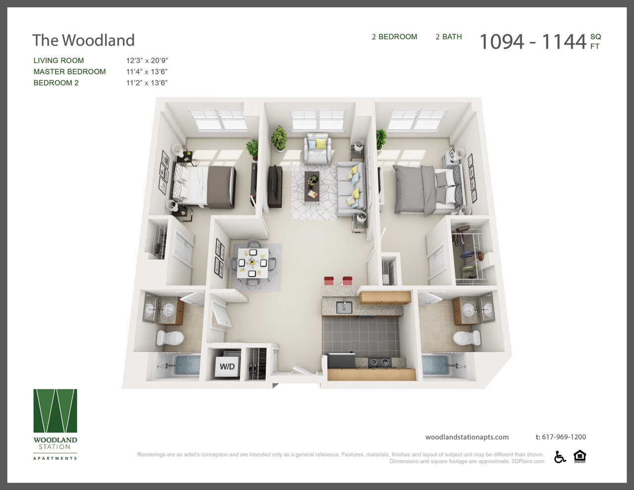 2 bed, 2 bath apartment for rent at 1940 Washington St Unit 112, Auburndale — photo 1 of 3