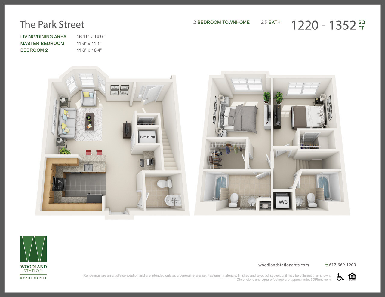 2 bed, 2.5 bath apartment for rent at 1940 Washington St Unit 30, Auburndale — photo 3 of 3