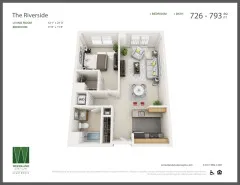 1 bed, 1 bath apartment for rent at 1940 Washington St Unit 426, Auburndale — photo 3 of 3