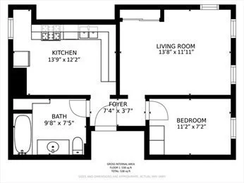 1 bed, 1 bath apartment for rent at 195 Bunker Hill St Unit 3, Charlestown — photo 14 of 14