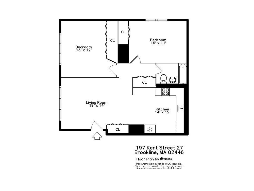 2 bed, 1 bath apartment for rent at 197 Kent St Unit 27, Brookline — photo 6 of 6