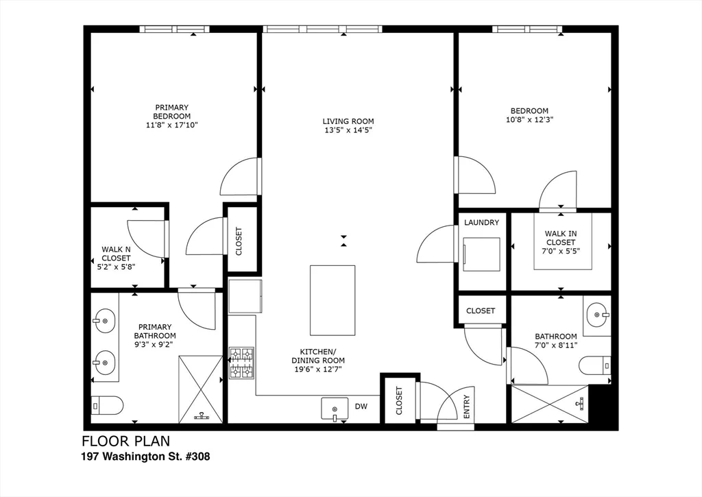 2 bed, 2 bath apartment for rent at 197 Washington St Unit 308, Union Square — photo 22 of 23