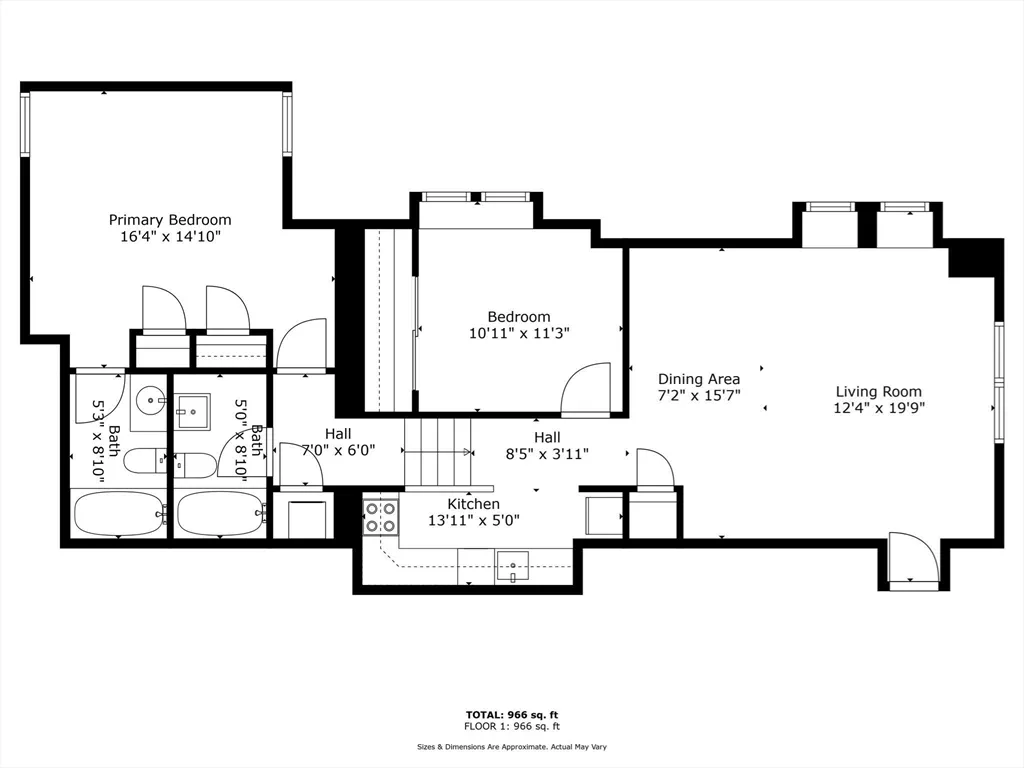 2 bed, 2 bath apartment for rent at 2 Clarendon St Unit 102, South End — photo 2 of 22