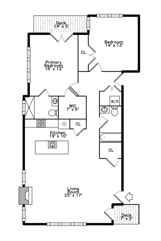 2 bed, 2 bath apartment for rent at 2 Elm St Unit 3A, Dorchester — photo 28 of 28
