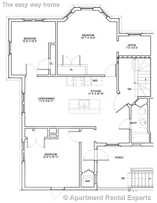 3 bed, 1 bath apartment for rent at 2 Ivaloo St Unit 6-B, Porter Square — photo 8 of 9