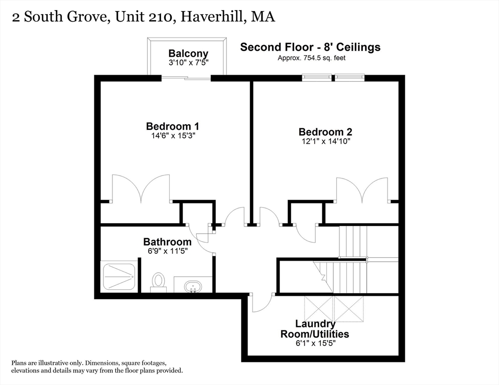 2 bed, 1 bath apartment for rent at 2 South Grove St Unit 210, Bradford — photo 7 of 37