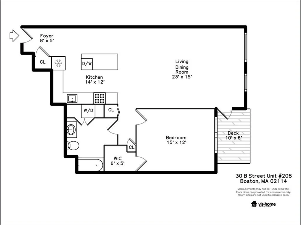 1 bed, 1 bath apartment for rent at 2 West 6th St Unit 208, South Boston — photo 8 of 10