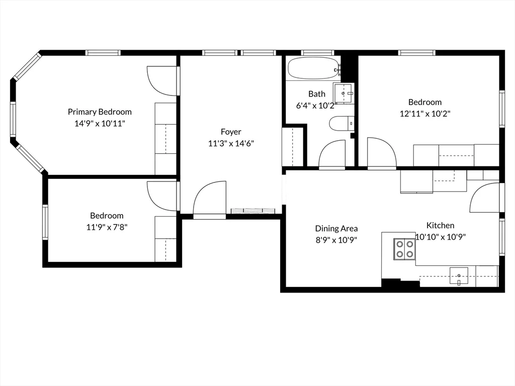 3 bed, 1 bath apartment for rent at 20 Bennett Unit 1L, Beverly — photo 20 of 22
