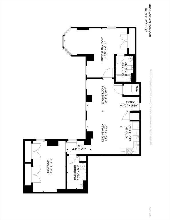 2 bed, 2 bath apartment for rent at 20 Chapel St Unit B309, Coolidge Corner — photo 40 of 40
