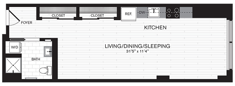 Studio bed, 1 bath apartment for rent at 20 Child St Unit 302, East Cambridge — photo 35 of 36