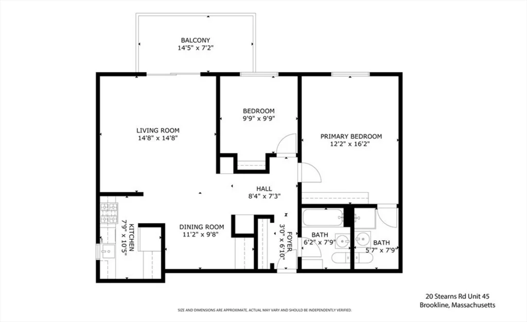 2 bed, 2 bath apartment for rent at 20 Stearns Unit 45, Coolidge Corner — photo 20 of 22