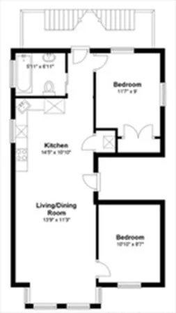2 bed, 1 bath apartment for rent at 20 Village St Unit 2, Union Square — photo 12 of 12