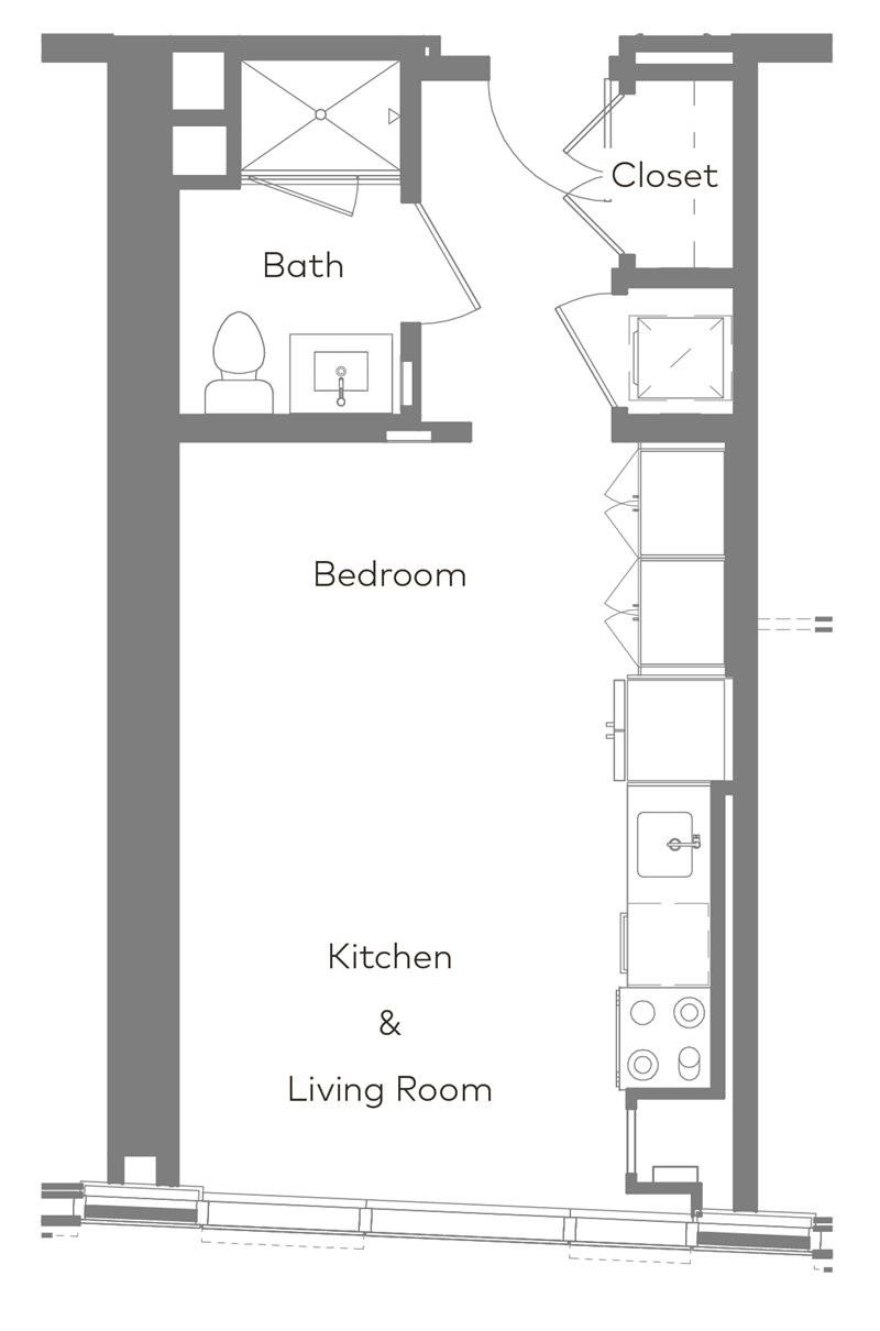 Studio bed, 1 bath apartment for rent at 200 Brookline Ave Unit 1704, Fenway — photo 14 of 14