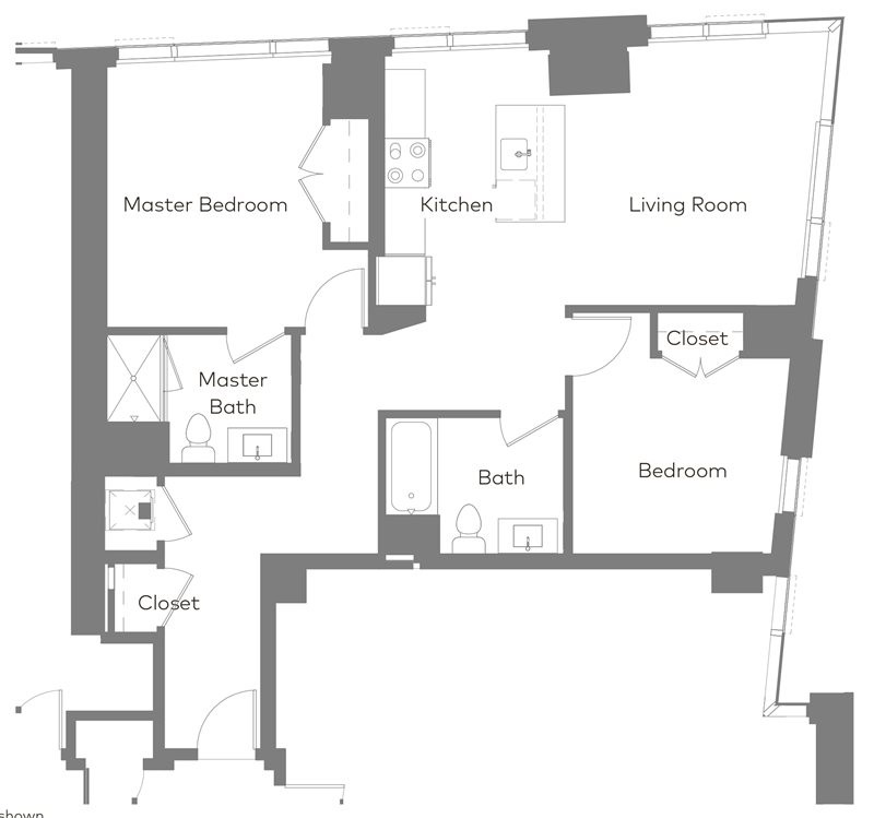 2 bed, 2 bath apartment for rent at 200 Brookline Ave Unit 615-A, Fenway — photo 14 of 14
