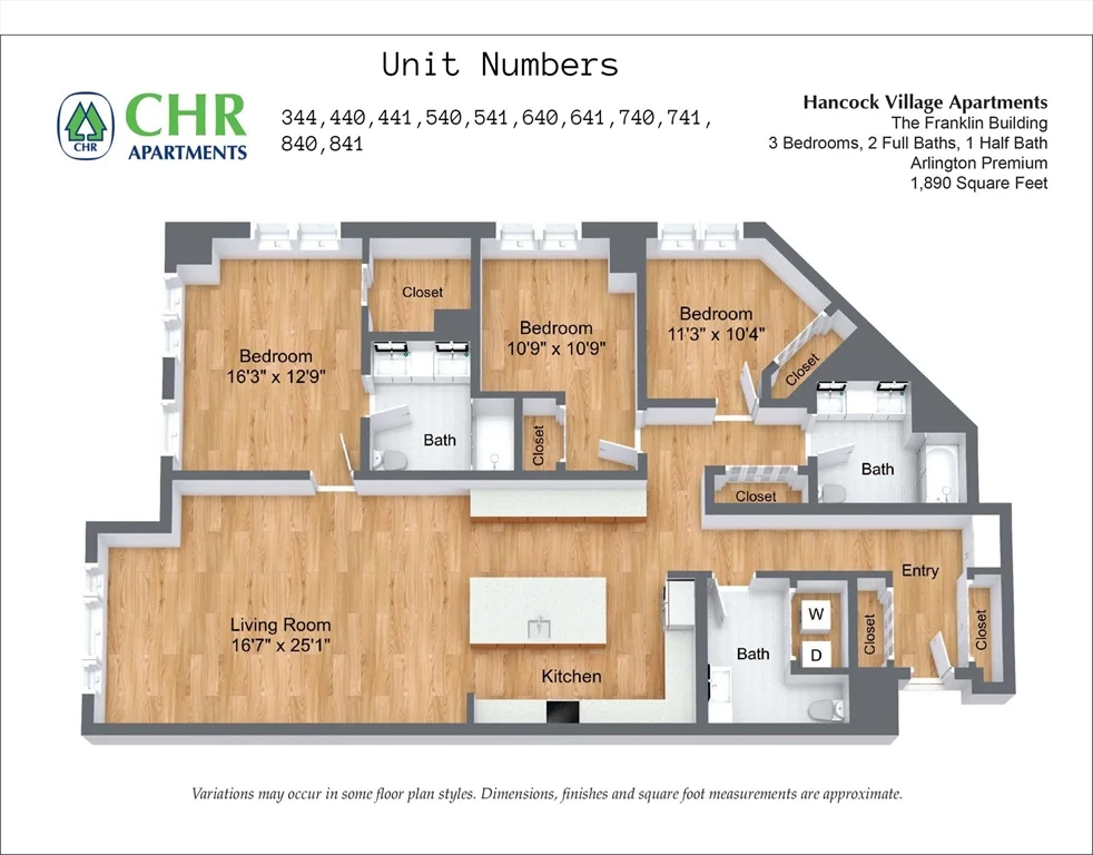 3 bed, 2 bath apartment for rent at 201 Sherman Rd Unit 841, Chestnut Hill — photo 7 of 7