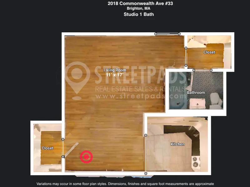 Studio bed, 1 bath apartment for rent at 2018 Commonwealth Ave Unit 23, Brighton — photo 19 of 20