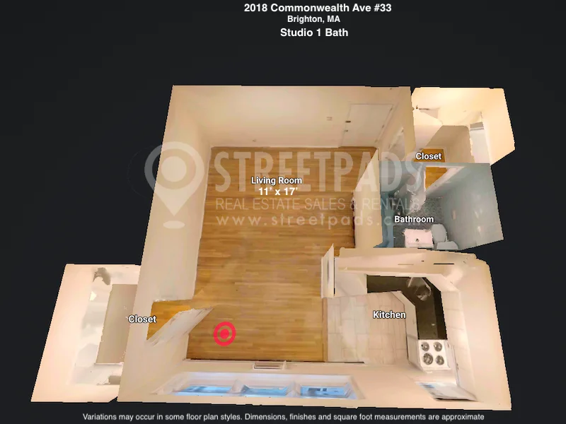 Studio bed, 1 bath apartment for rent at 2018 Commonwealth Ave Unit 23, Brighton — photo 20 of 20