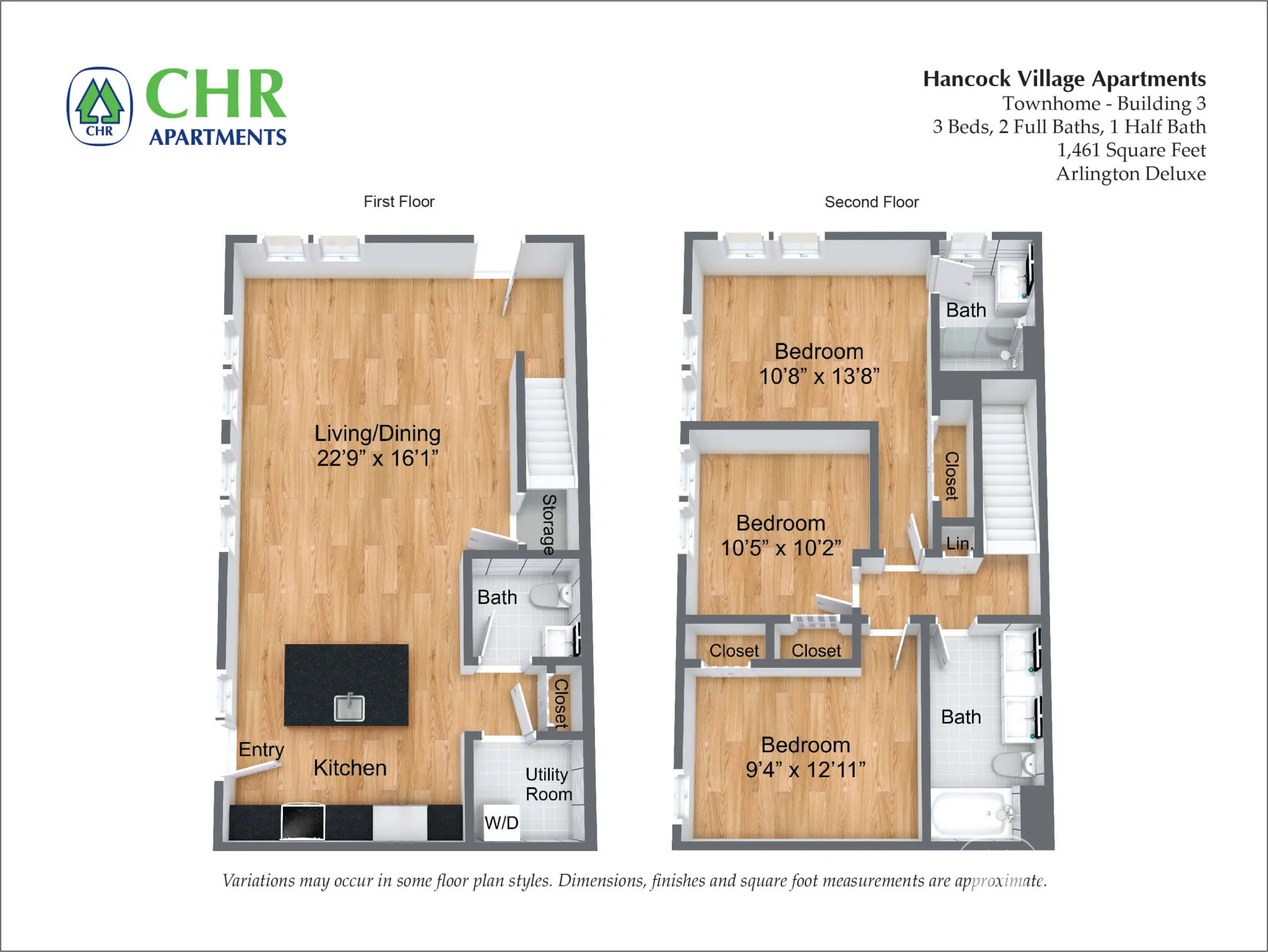 3 bed, 2.5 bath apartment for rent at 203 Ellery Ct Unit 1, Chestnut Hill — photo 4 of 4