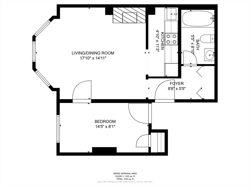 1 bed, 1 bath apartment for rent at 205 Beacon St Unit 7, Back Bay — photo 8 of 9