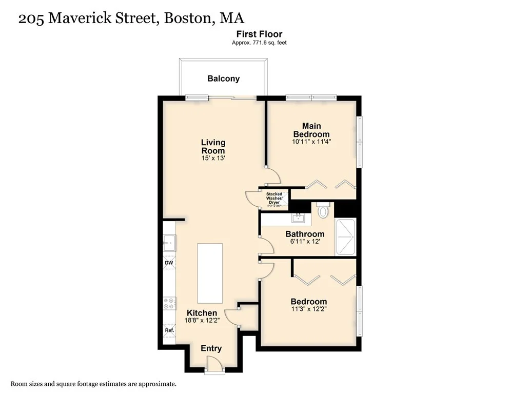 2 bed, 1 bath apartment for rent at 205 Maverick St Unit 201, East Boston — photo 29 of 29