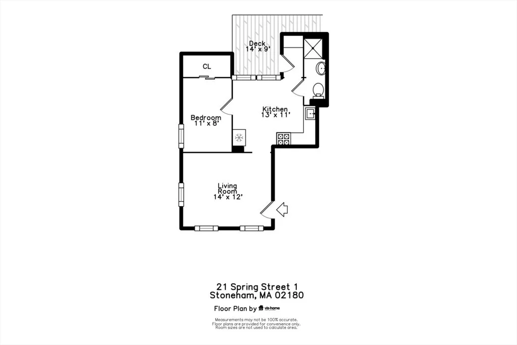 1 bed, 1 bath apartment for rent at 21-1 Spring St Unit 1, Stoneham — photo 36 of 37