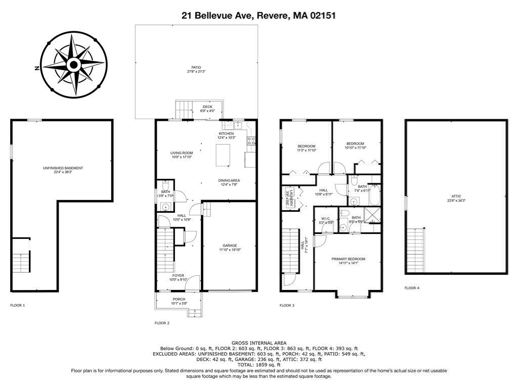 3 bed, 2.5 bath apartment for rent at 21 Bellevue Ave Unit 2, Revere — photo 35 of 40