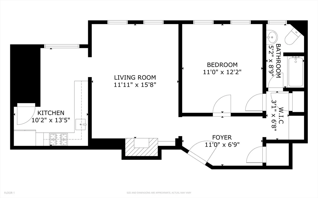 1 bed, 1 bath apartment for rent at 21 Chauncy St Unit 21, Neighborhood Nine — photo 14 of 14