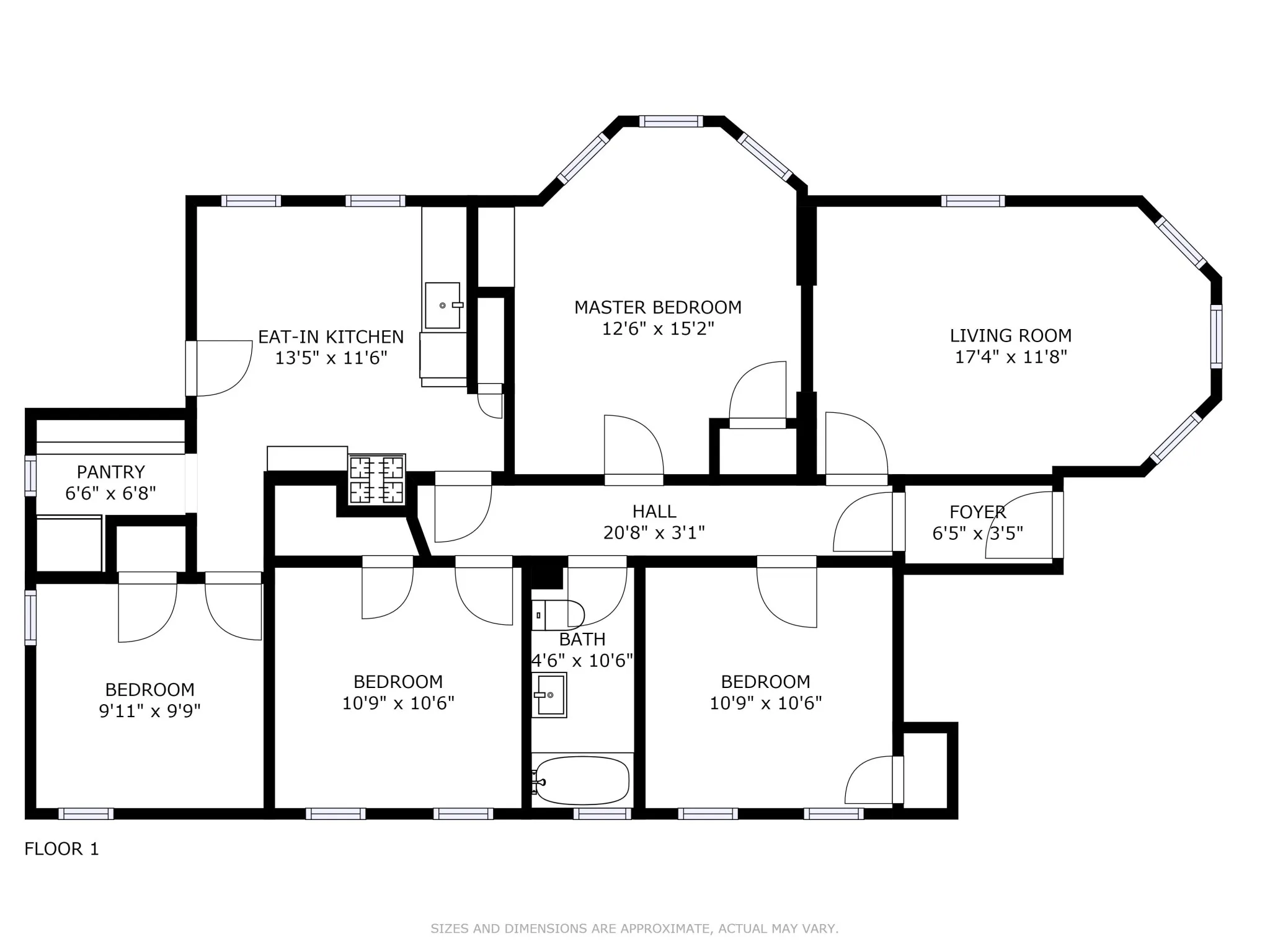 4 bed, 1 bath apartment for rent at 21 Granite St Unit 1, Ward Two — photo 7 of 7