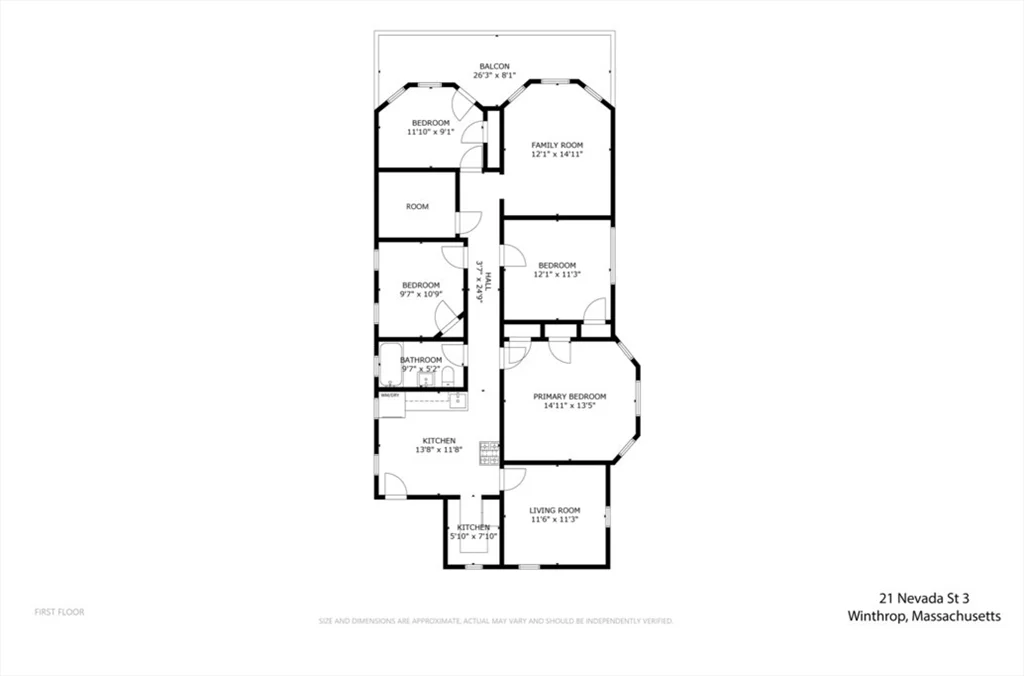 4 bed, 1 bath apartment for rent at 21 Nevada St Unit 3, Winthrop Beach — photo 10 of 11