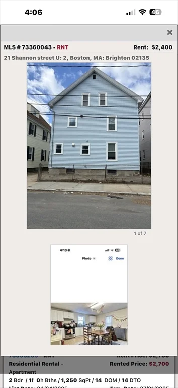 2 bed, 1 bath apartment for rent at 21 Shannon St Unit 2, Brighton — photo 1 of 7