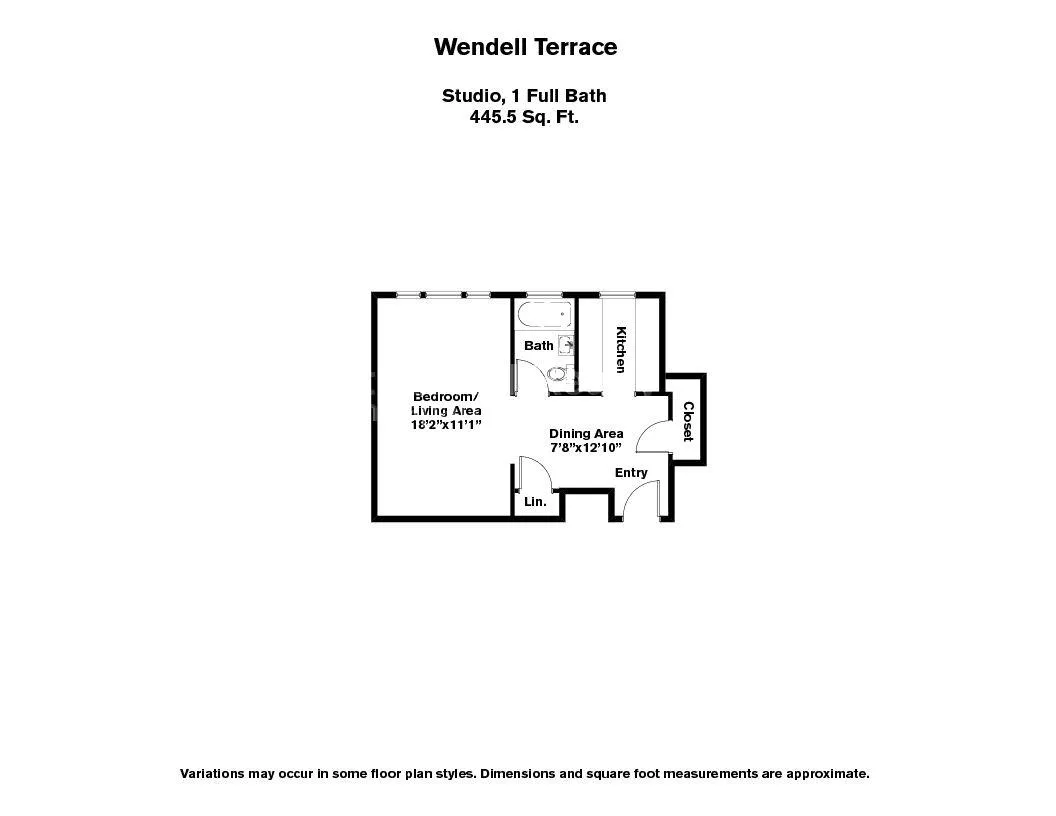 Studio bed, 1 bath apartment for rent at 21 Wendell St Unit 12, Baldwin — photo 9 of 10