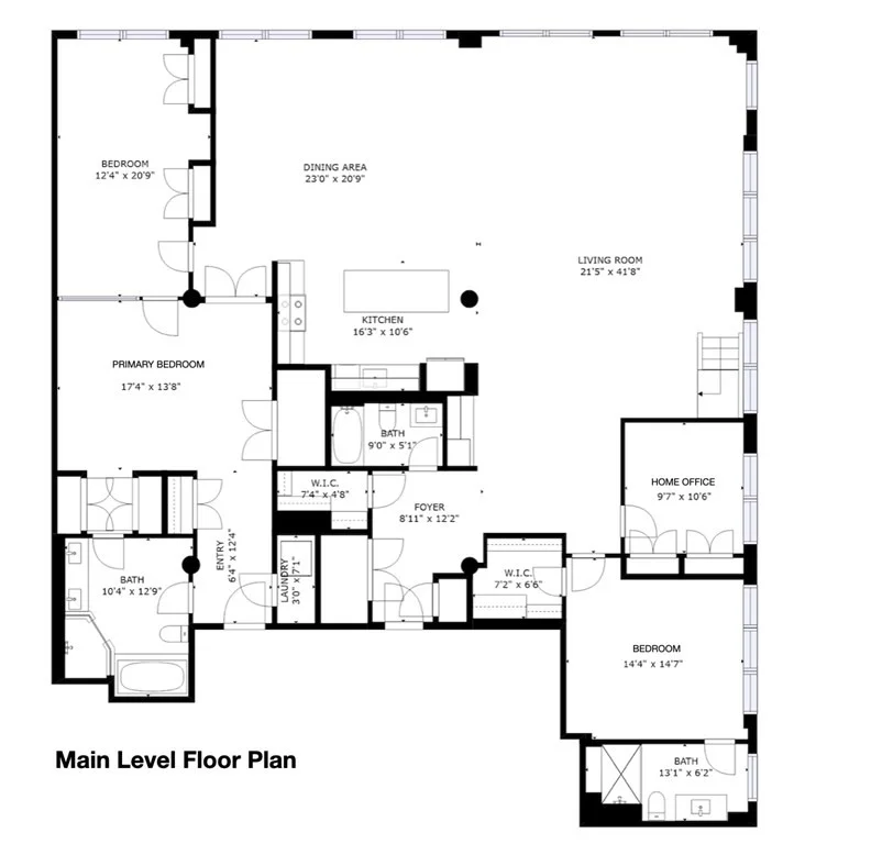 3 bed, 3 bath apartment for rent at 210 Lincoln Unit PH 901/902, Leather District — photo 26 of 26
