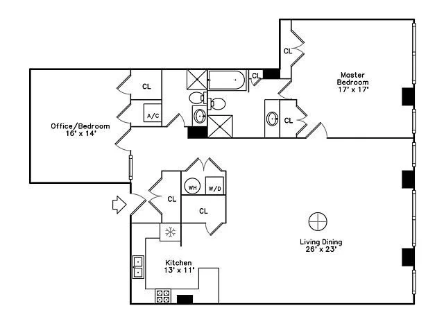 2 bed, 2 bath apartment for rent at 210 South St Unit 4-4, Leather District — photo 15 of 23