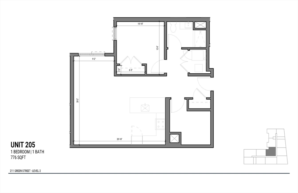 1 bed, 1 bath apartment for rent at 211 Green St Unit 205, Jamaica Plain — photo 13 of 13