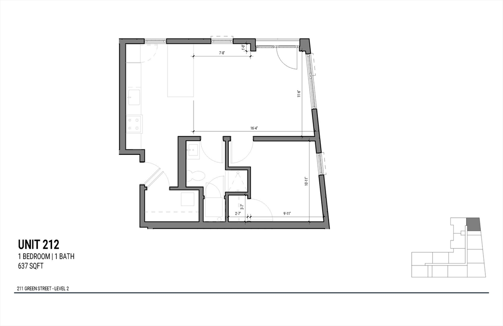1 bed, 1 bath apartment for rent at 211 Green St Unit 212, Jamaica Plain — photo 12 of 12