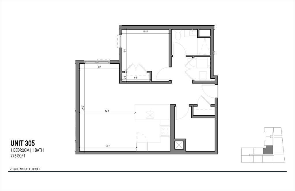 1 bed, 1 bath apartment for rent at 211 Green St Unit 305, Jamaica Plain — photo 11 of 11