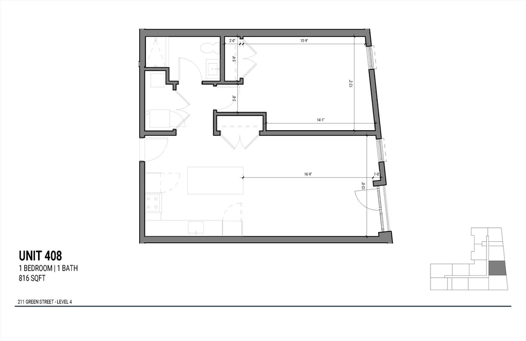 1 bed, 1 bath apartment for rent at 211 Green St Unit 408, Jamaica Plain — photo 12 of 12