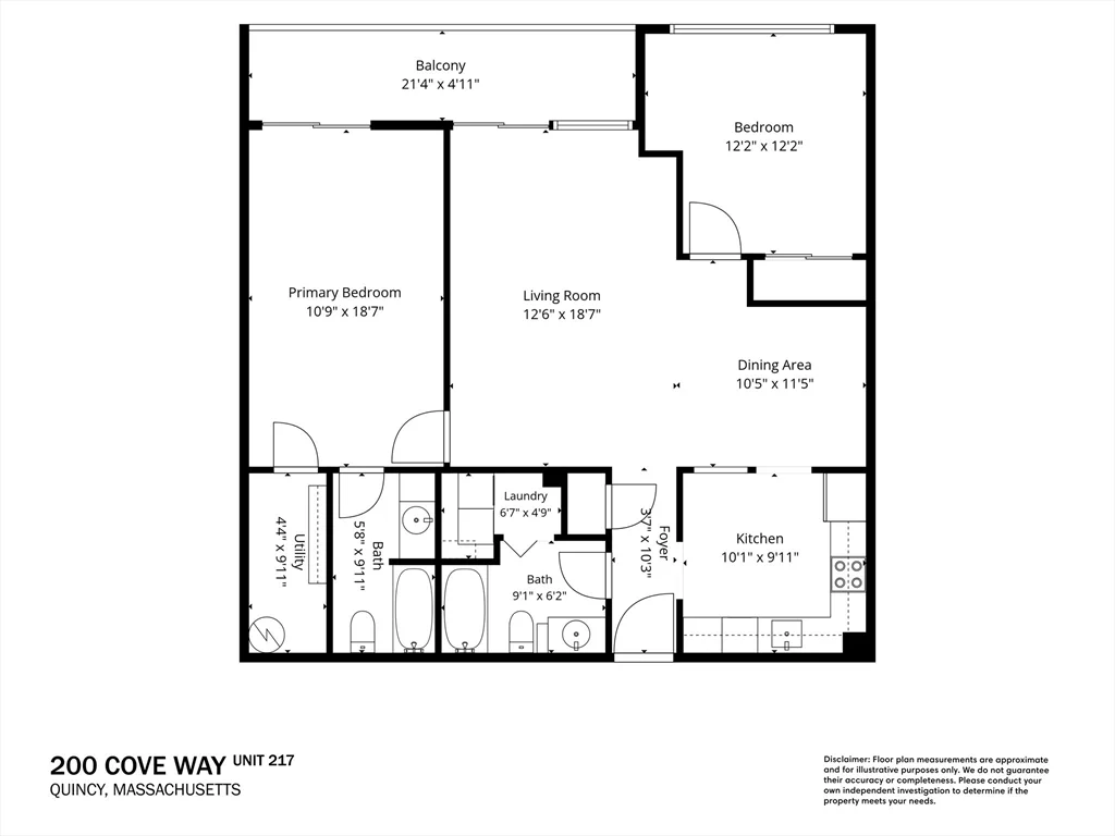 3 bed, 2 bath apartment for rent at 214 Market St Unit 204, Brighton — photo 17 of 17