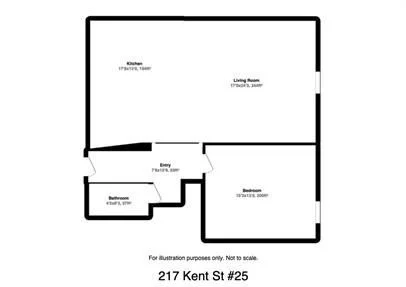 1 bed, 1 bath apartment for rent at 217 Kent Unit 25, Brookline — photo 8 of 8