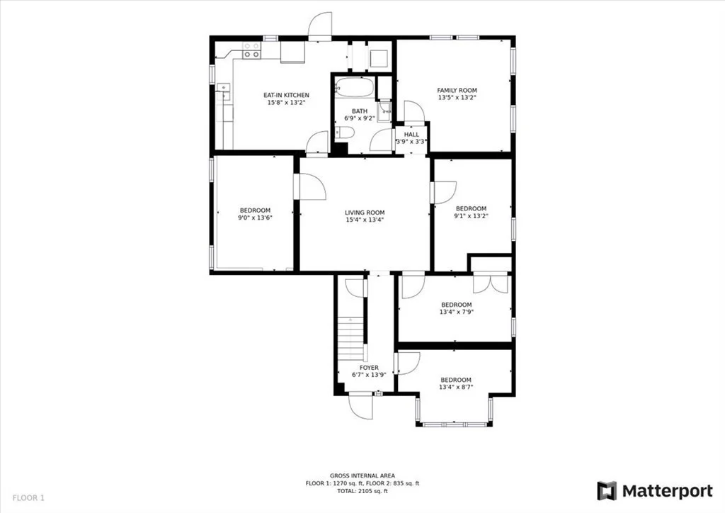 5 bed, 1 bath apartment for rent at 217 Plymouth Unit R2, Holbrook — photo 8 of 8